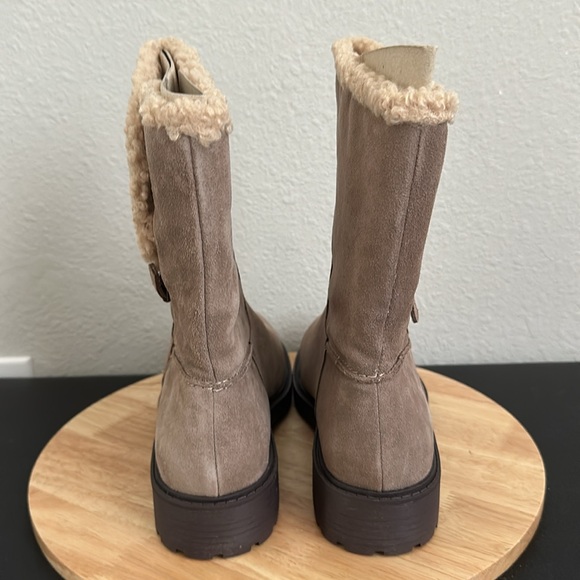 Clarks Collection Warm-Lined Suede Mid Boots - Opal Zip - Picture 4 of 6